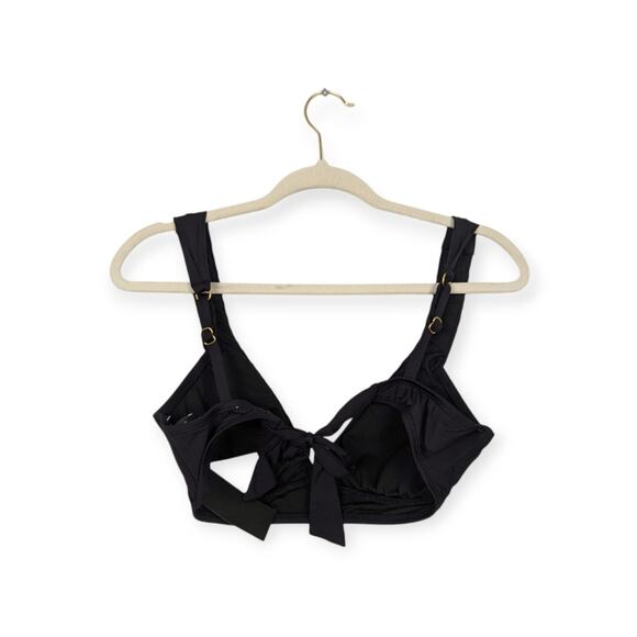 NWT Kenneth Cole Black Gold Chain Bikini Top Size M - Picture 2 of 7